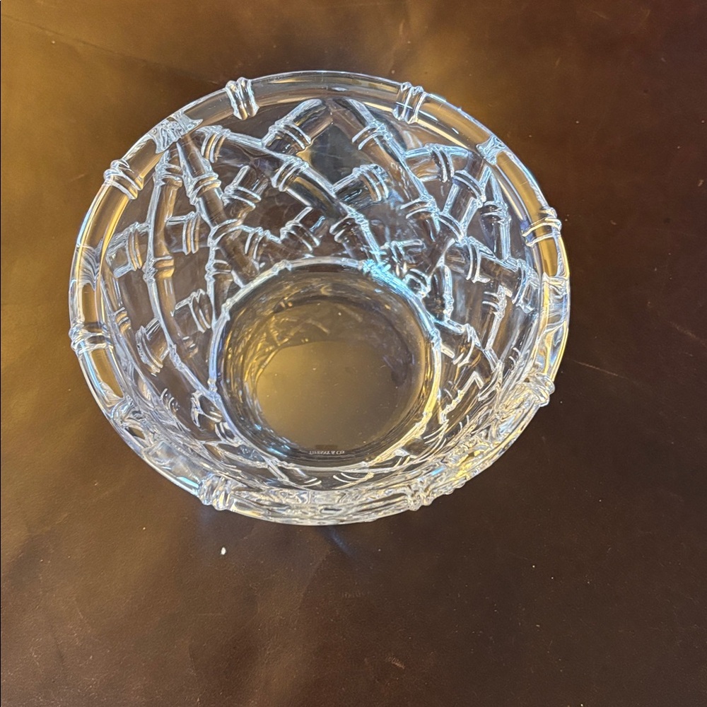 Tiffany & Co Crystal Bamboo Basket Weave Patterng - Picture 2 of 4